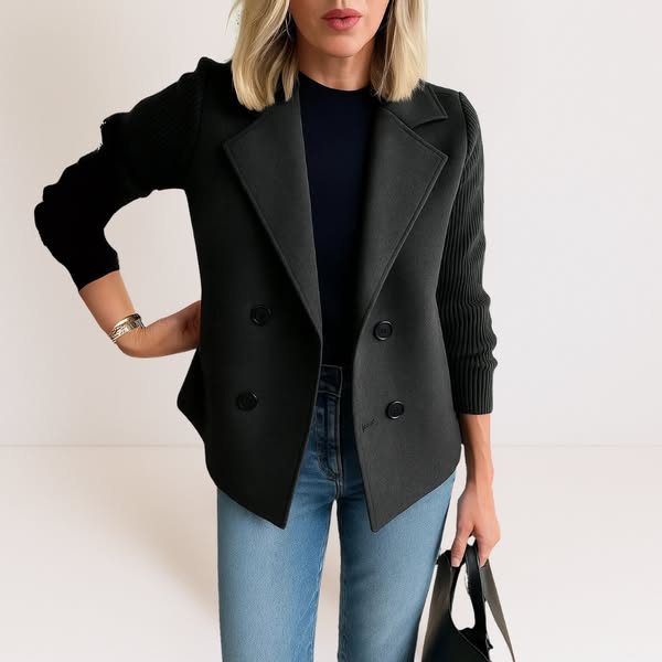 Isabella | knit-sleeve jacket