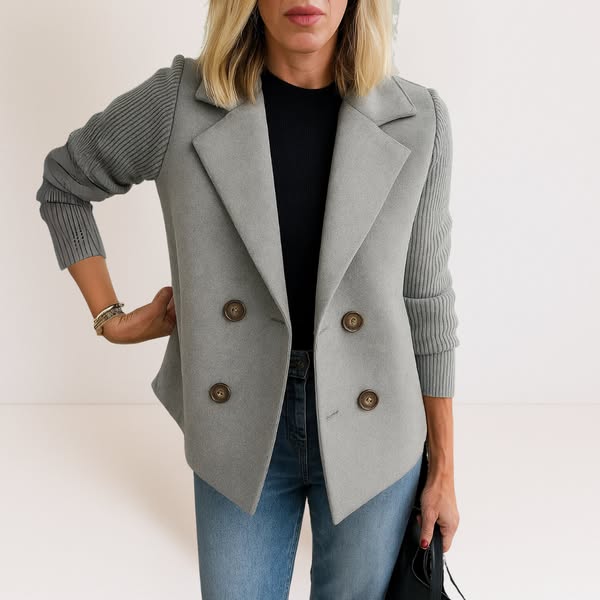 Isabella | knit-sleeve jacket