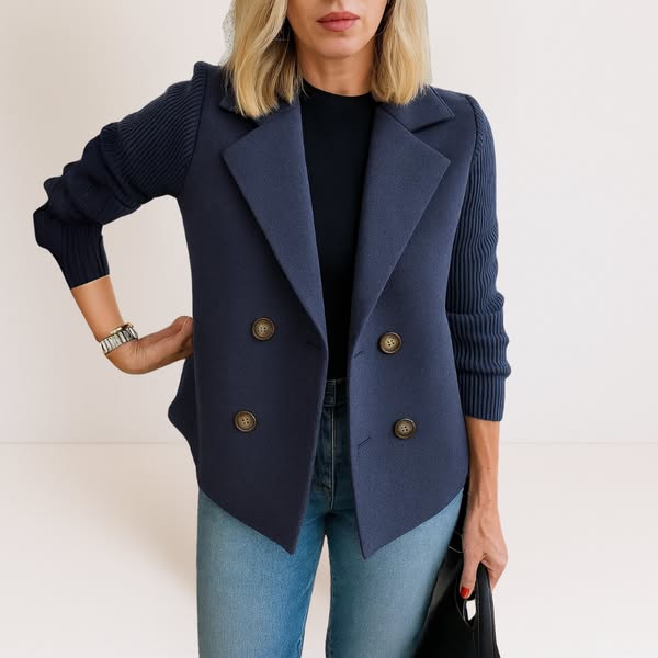 Isabella | knit-sleeve jacket