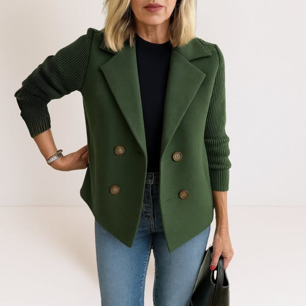 Isabella | knit-sleeve jacket