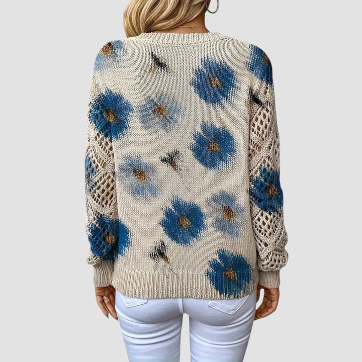 Martina™ | Stylish Sweater with Floral Pattern
