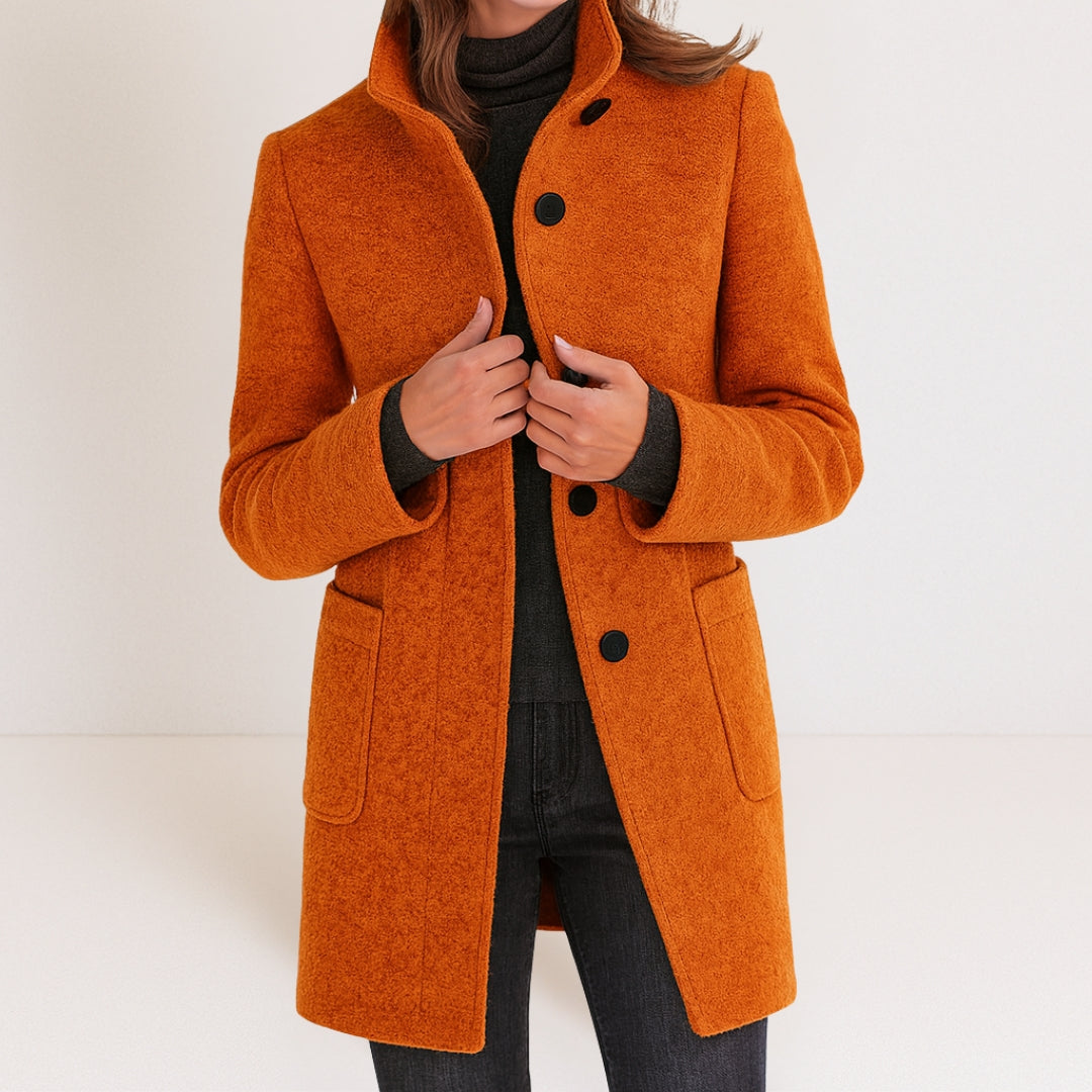 Stella™ | Timeless Elegance Jacket with High Collar