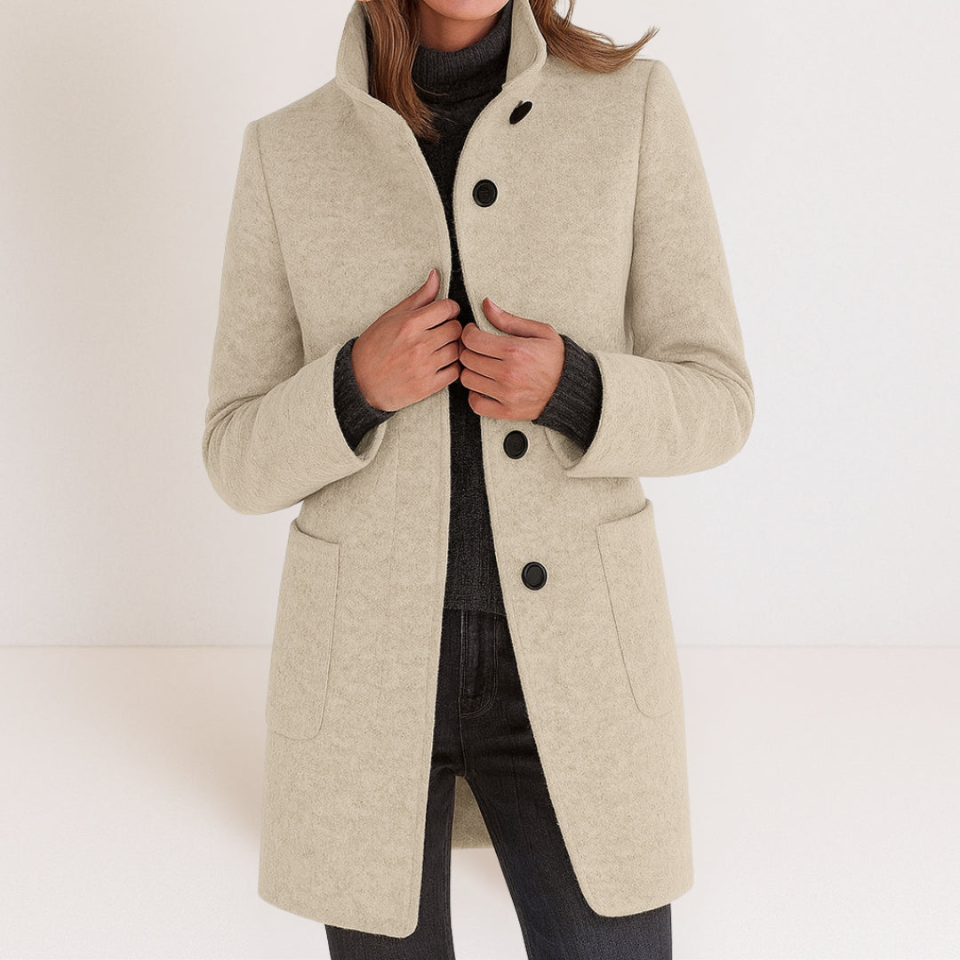 Stella™ | Timeless Elegance Jacket with High Collar
