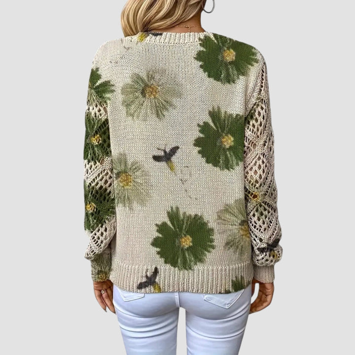 Martina™ | Stylish Sweater with Floral Pattern