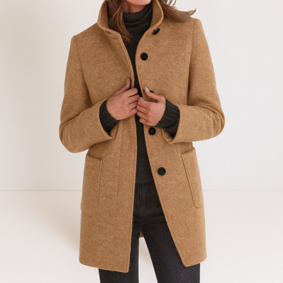 Stella™ | Timeless Elegance Jacket with High Collar