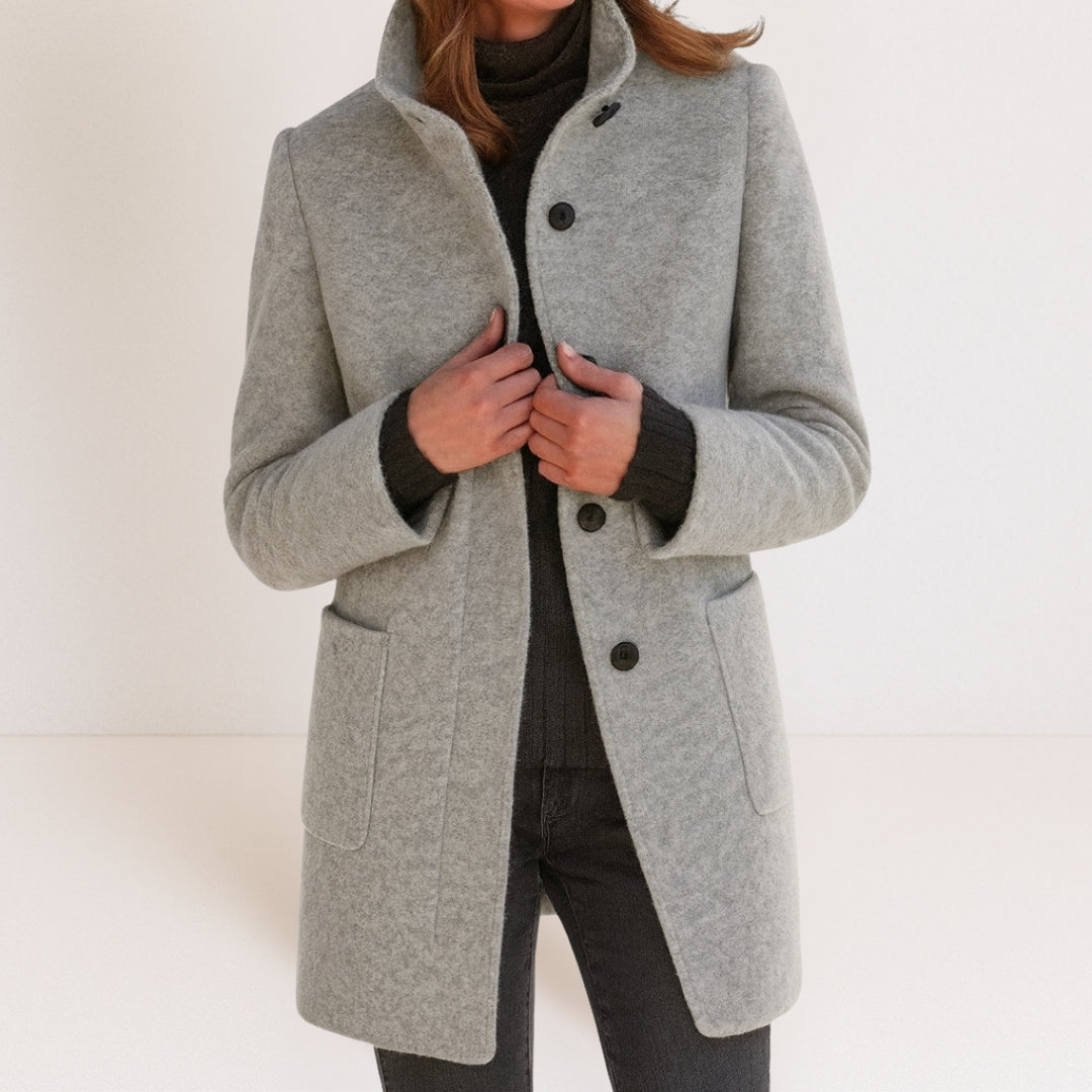 Stella™ | Timeless Elegance Jacket with High Collar