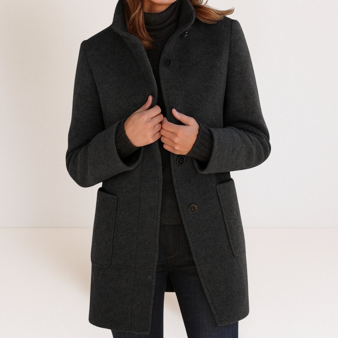 Stella™ | Timeless Elegance Jacket with High Collar