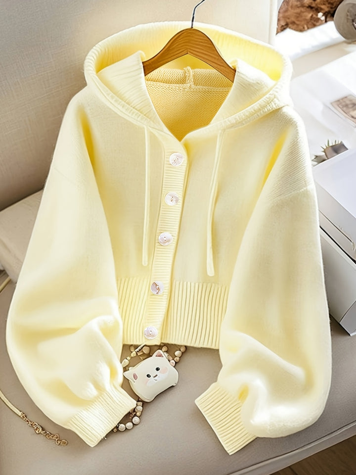 Lightweight Hooded Cardigan