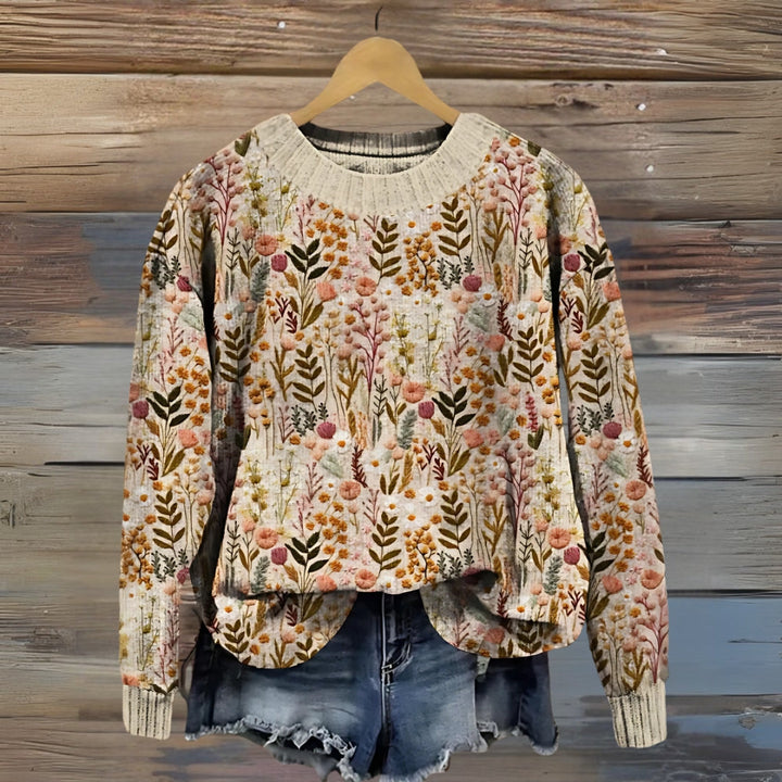 Nova™ | Comfortable Floral Sweater