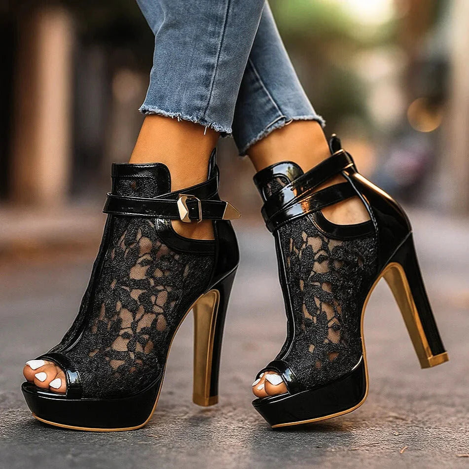 Elegant Lace Heels