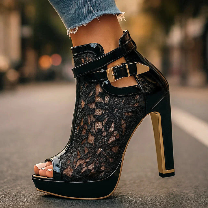 Elegant Lace Heels