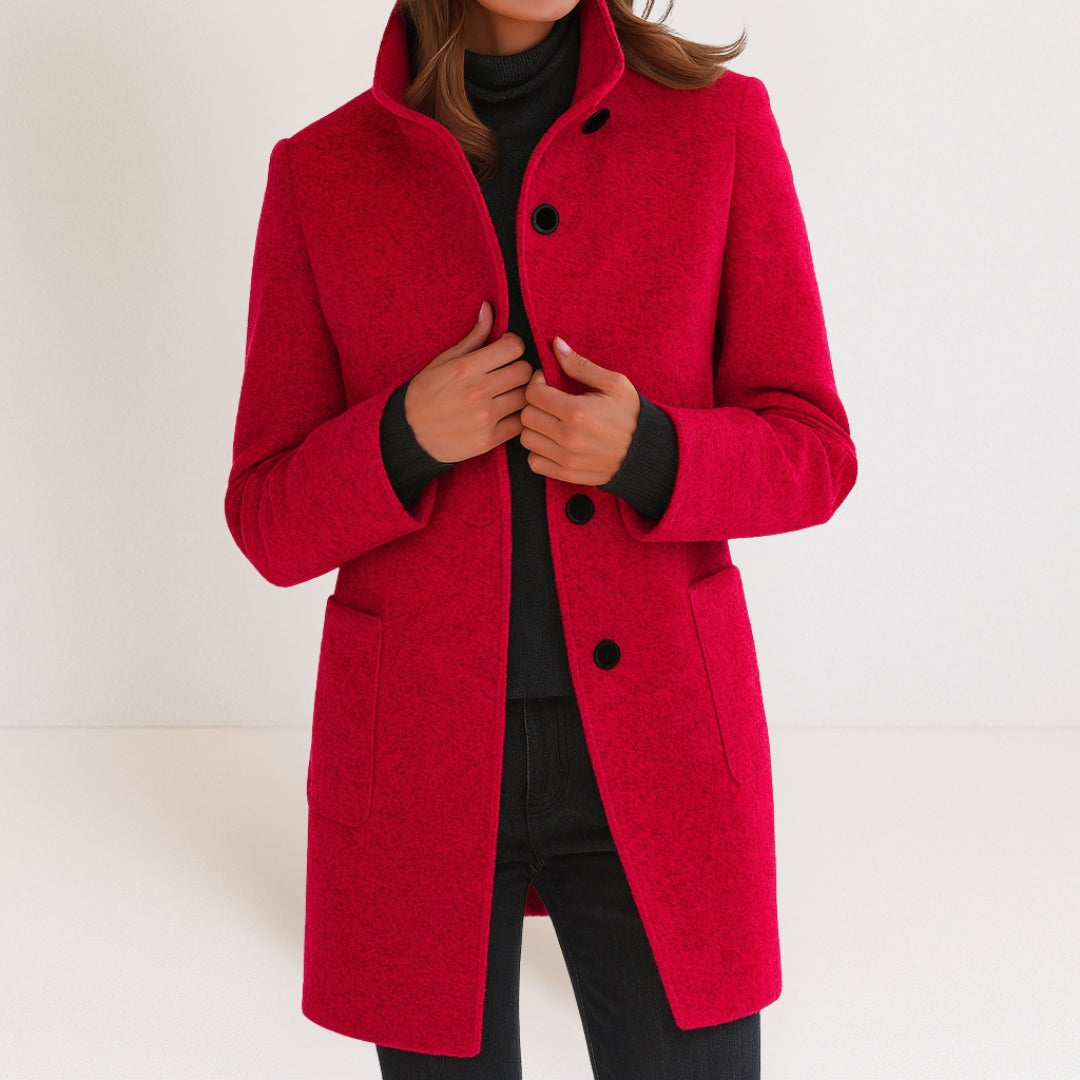 Stella™ | Timeless Elegance Jacket with High Collar