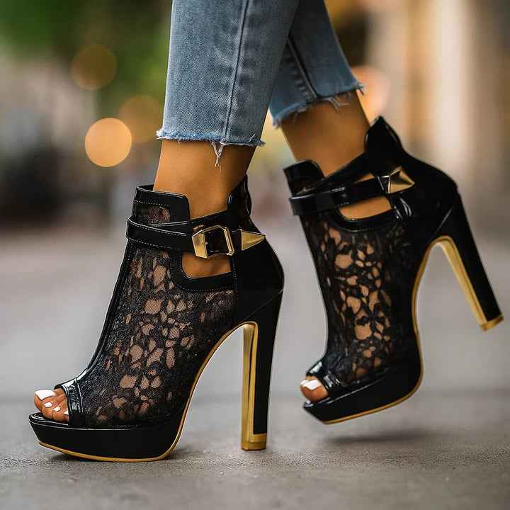 Elegant Lace Heels